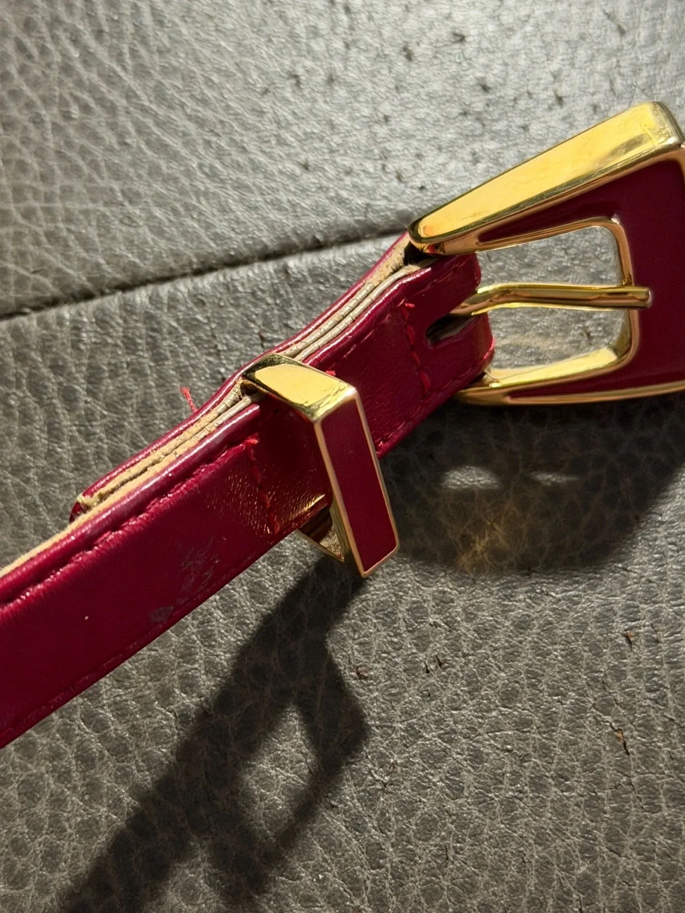 Vintage ST John Red Belt